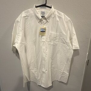 L.L. Bean Men's White Short Sleeve Shirt